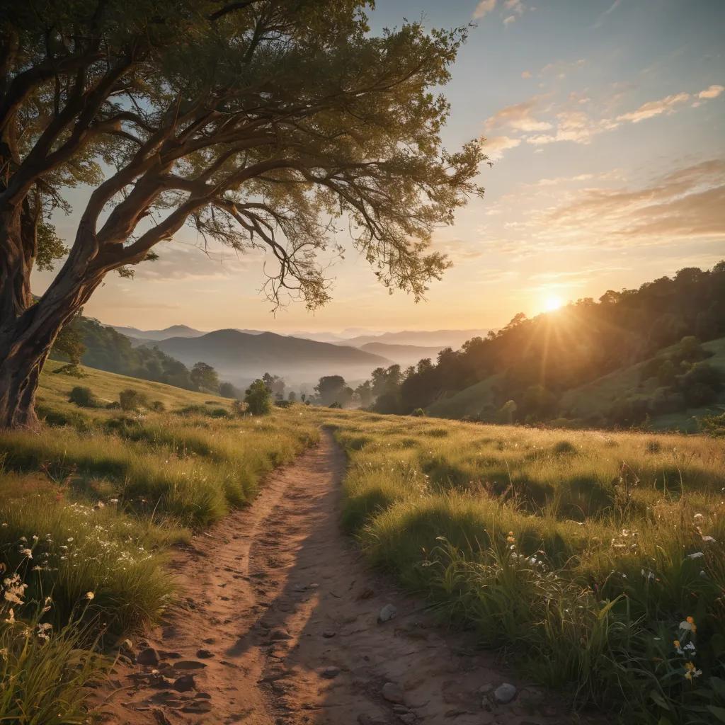 Path forward into the sunrise